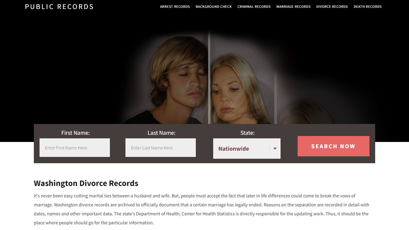 Washington Divorce Records | Enter Name and Search. 14Days Free